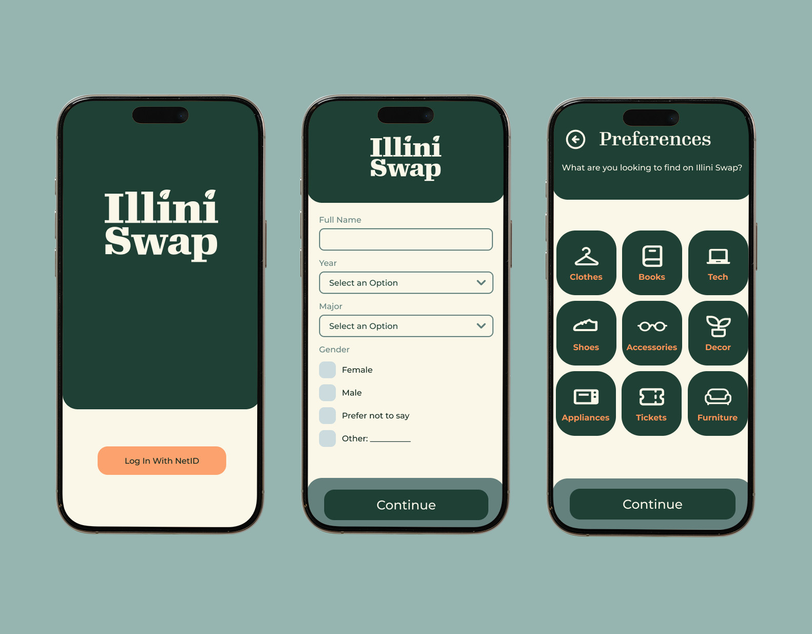 IlliniSwap Final OnBoarding and Login