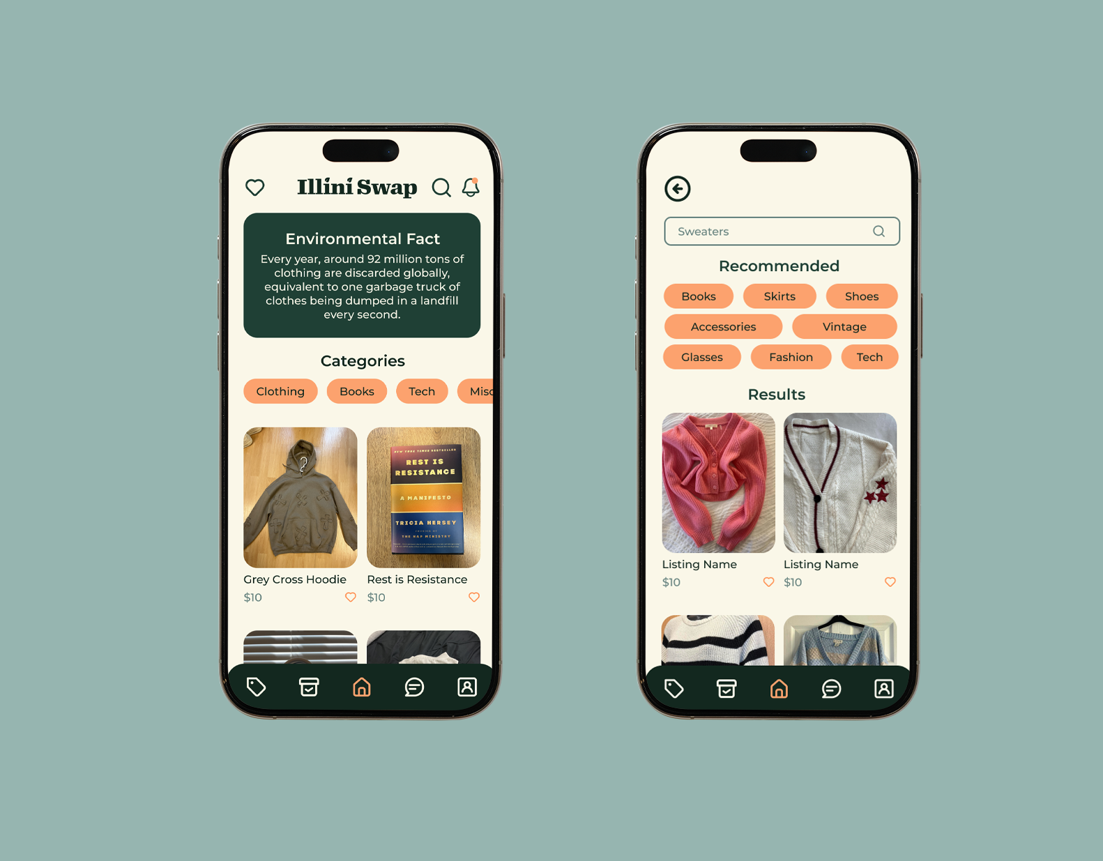 IlliniSwap Final Home and Search